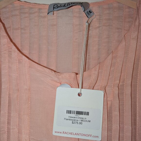 BNWT Rachel Antonoff Trapeze Howard Dress in Flamboyance Pink Flamingos Print - Picture 3 of 5